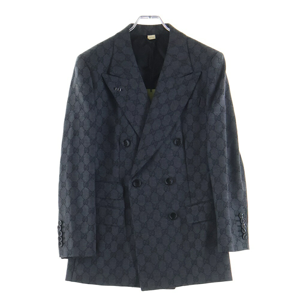 GUCCI(グッチ) サイズ:38 GGウール ジャカード ジャケット ブラック #38 715184【新古品/中古】【程度S】【カラーブラック】【オンライン限定商品】|ブランド買取・販売 BRING