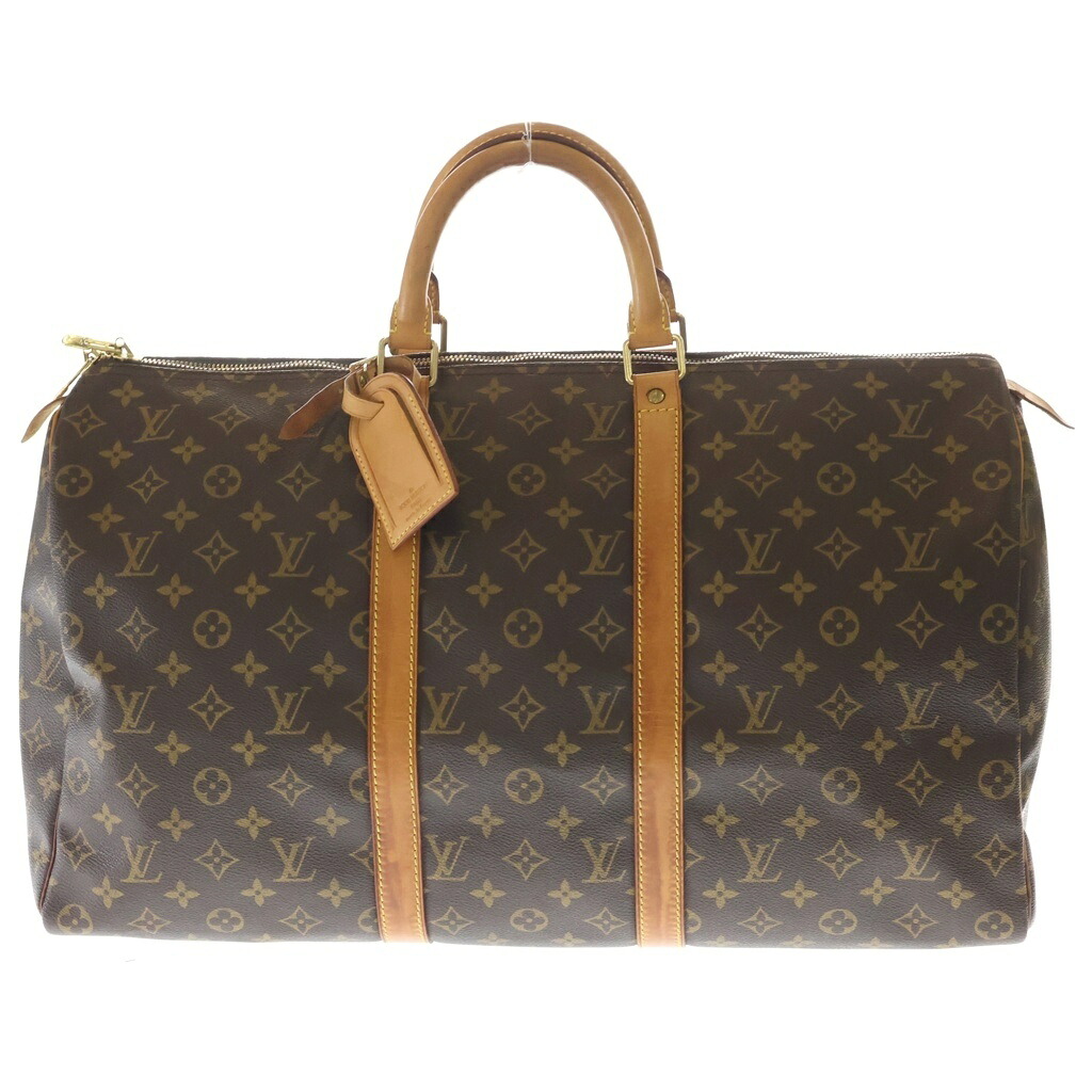 LOUIS VUITTON(ルイヴィトン) サイズ:45 キーポル50 モノグラム PVC レザー ボストンバッグ ゴールド金具 ブラウン M41426【中古】【程度B】【カラーブラウン】【取扱店舗BRING福岡天神店】｜ブランド買取・販売　BRING