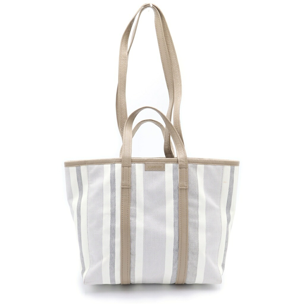 BALENCIAGA(バレンシアガ) BARBES ミディアム 2Way ショルダー トートバッグ ベージュ 671409【中古】【程度B】【カラーベージュ】【取扱店舗BRING渋谷ANNEX店】|ブランド買取・販売 BRING