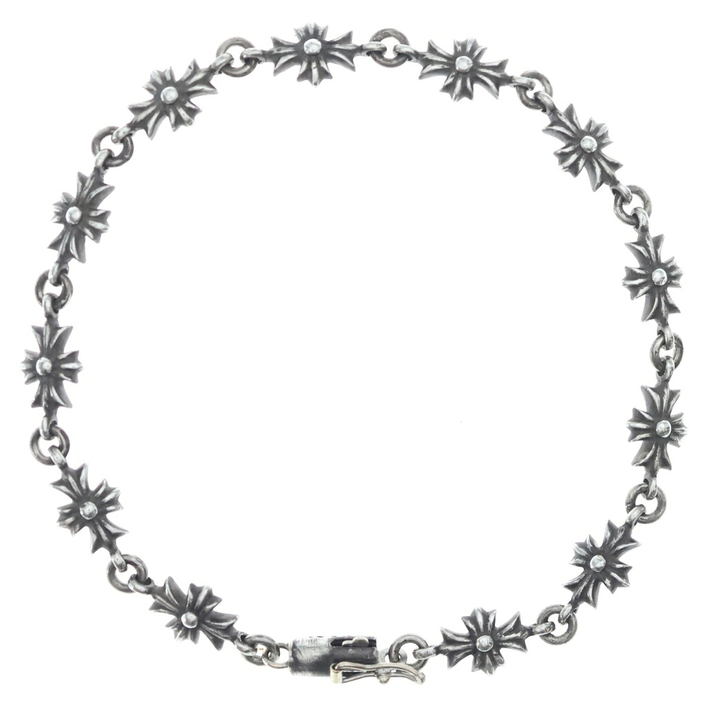 CHROME HEARTS(クロムハーツ) サイズ:12LINK TNY E CH PLS タイニーE CHプラスブレスレット シルバー BCA187【中古】【程度A】【カラーシルバー】【取扱店舗OneStyle原宿店】｜ブランド買取・販売　BRING