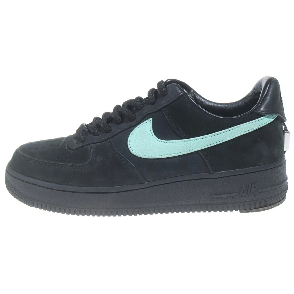 NIKE(ナイキ) サイズ:28.0cm ×TIFFANY&CO AIR FORCE 1 LOW 1837 BLACK DZ1382-001 ティファニー エアフォース1 ローカットスニーカー ブラック US10/28cm【中古】【程度B】【カラーブラック】【取扱店舗BRING THRIFT CLOSET あべの店】|ブランド買取・販売 BRING