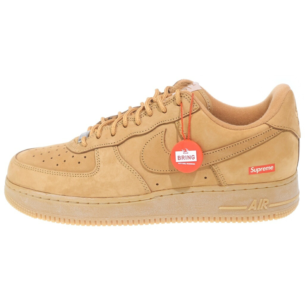 SUPREME(シュプリーム) サイズ:29.0cm 21AW &times;NIKE AIR FORCE 1 LOW SP FLAX WHEAT DN1555-200 ナイキ エアフォース1 ウィート ローカットスニーカー ブラウン US11/29cm【新古品/中古】【程度S】【カラーブラウン】【オンライン限定商品】｜ブランド買取・販売　BRING