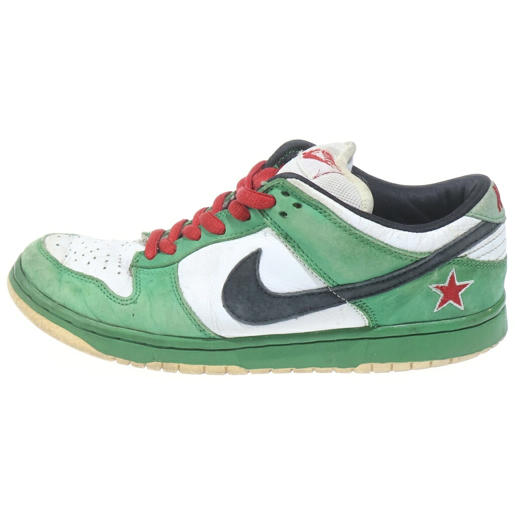 NIKE(ナイキ) サイズ:27.5cm DUNK LOW PRO HEINEKEN 304292-302 ダンク ローカットスニーカー グリーン&times;レッド #27.5【中古】【程度B】【カラーグリーン】【取扱店舗BRING WASTE_NOT】｜ブランド買取・販売　BRING 43,694円