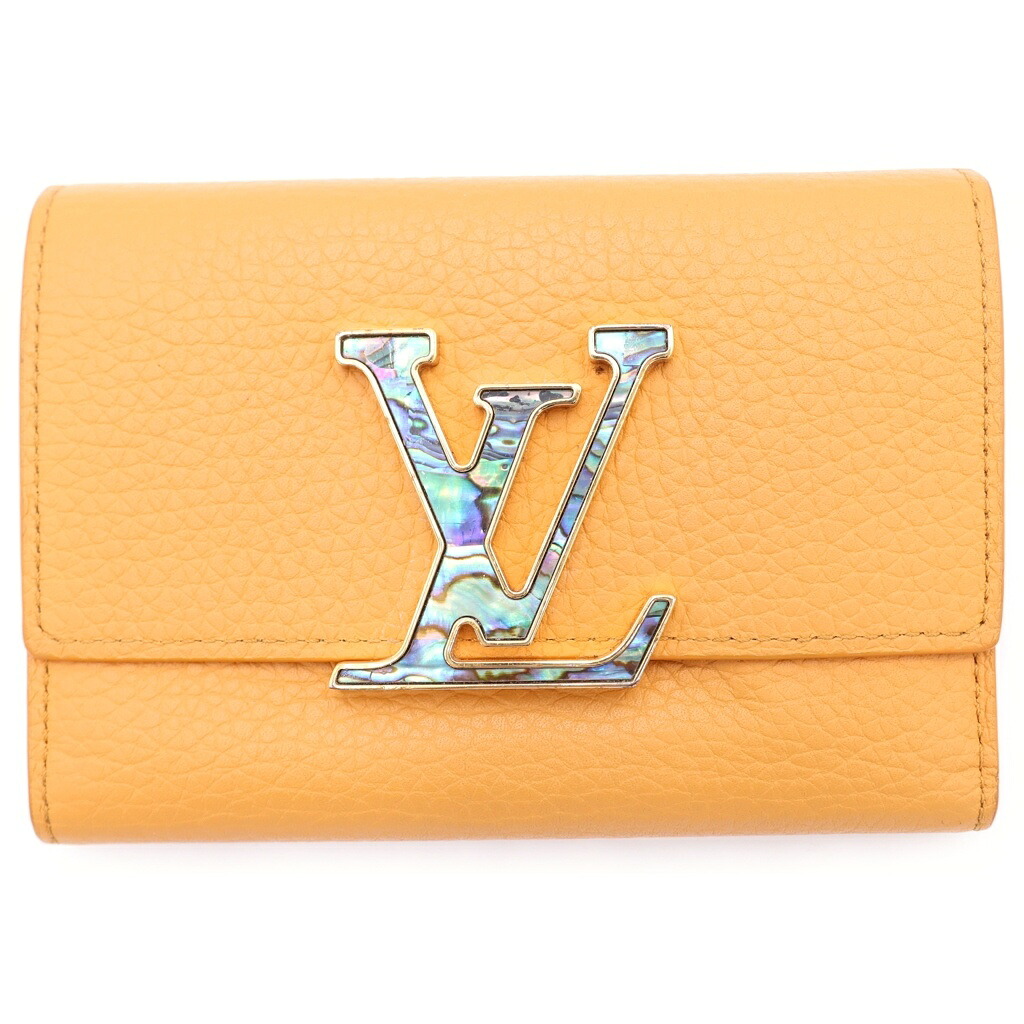 LOUIS VUITTON(ルイヴィトン) ポルトフォイユ・カプシーヌ コンパクトウォレット 3つ折り財布 レザー サフラン オレンジ M81669 RFID【中古】【程度B】【カラーオレンジ】【オンライン限定商品】｜ブランド買取・販売　BRING 44,194円