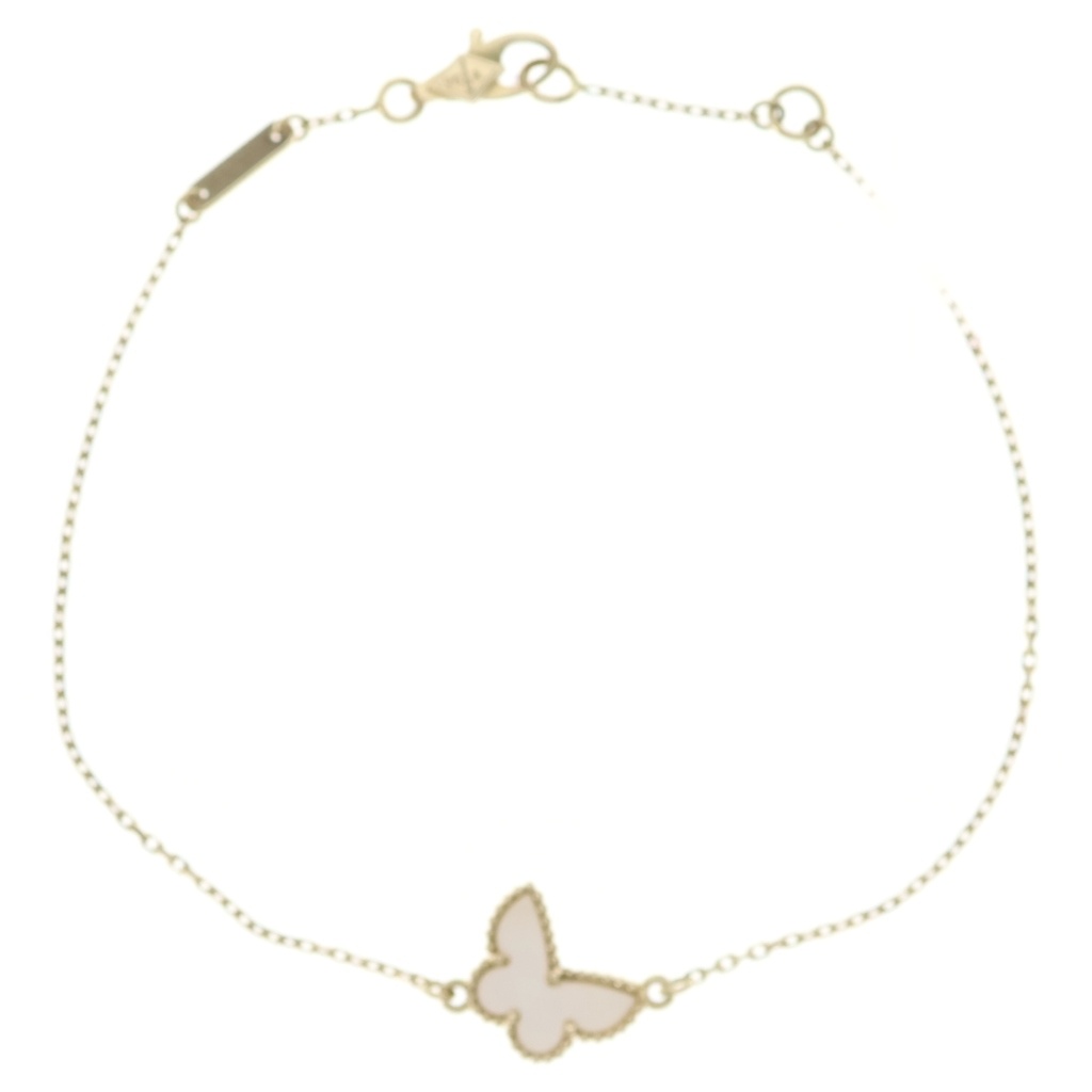 Van Cleef & Arpels(ヴァンクリーフアンドアーペル) スウィートアルハンブラ パピヨン マザーオブパール ブレスレット K18YG イエローゴールド VCARF69000【中古】【程度B】【カラーイエロー】【取扱店舗BRING：RED新宿東口店】｜ブランド買取・販売　BRING