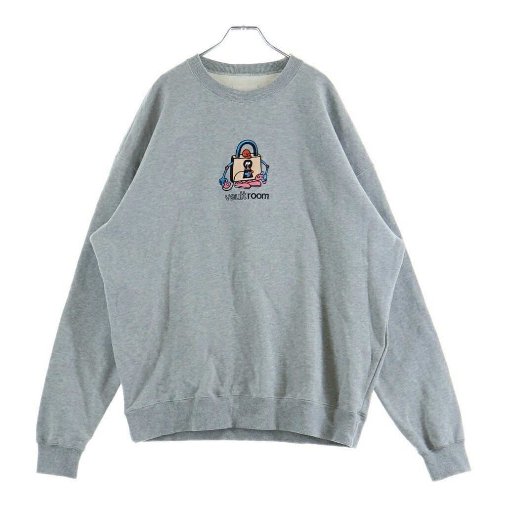 VAULTROOM(ボルトルーム) サイズ:L Icon Crewneck アイコン クールネック アイコン クールネック グレー【中古】【程度B】【カラーグレー】【オンライン限定商品】|ブランド買取・販売 BRING