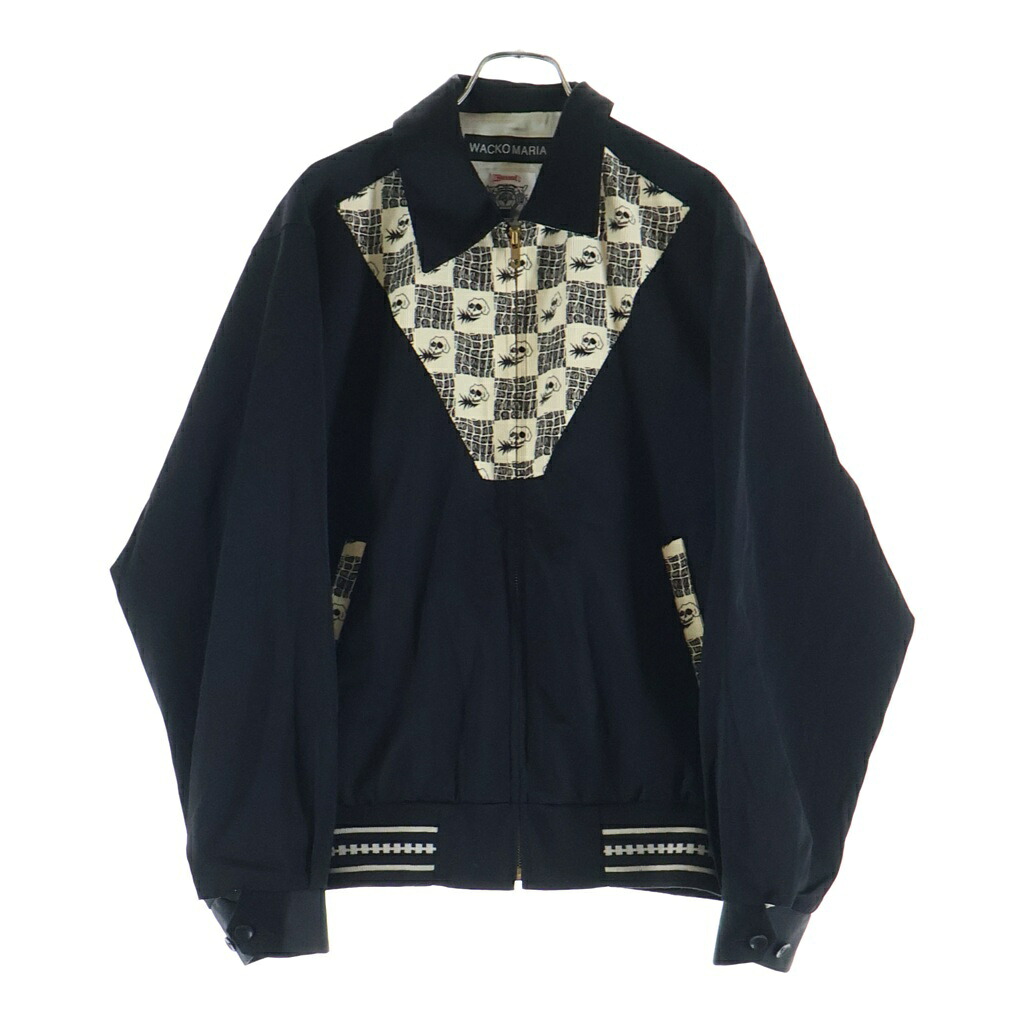 WACKO MARIA(ワコマリア) サイズ:M ×WOLF'S HEAD ×ウルフズヘッド 26SS 50'S JACKET スカル切替 スウィングトップ ジャケットWOLFSHEAD-WM-BL20 ブラック【中古】【程度A】【カラーブラック】【取扱店舗BRING横浜ビブレ店】|ブランド買取・販売 BRING