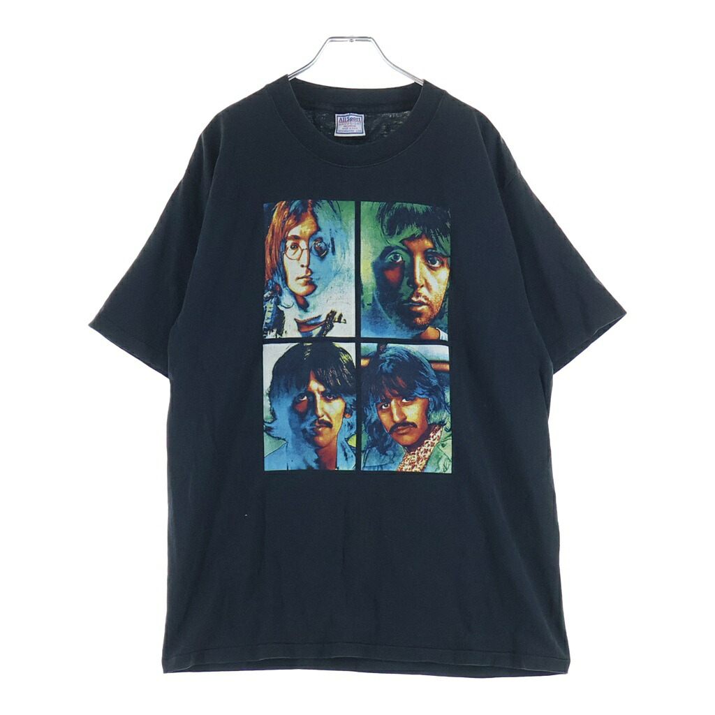 VINTAGE(ヴィンテージ) サイズ:L 00S VINTAGE THE BEATLES MEMBER 4FACE FITS ヴィンテージ ビートルズ メンバープリント クルーネック半袖Tシャツ カットソー ブラック【中古】【程度B】【カラーブラック】【取扱店舗BRING大宮店】｜ブランド買取・販売　BRING 12,419円