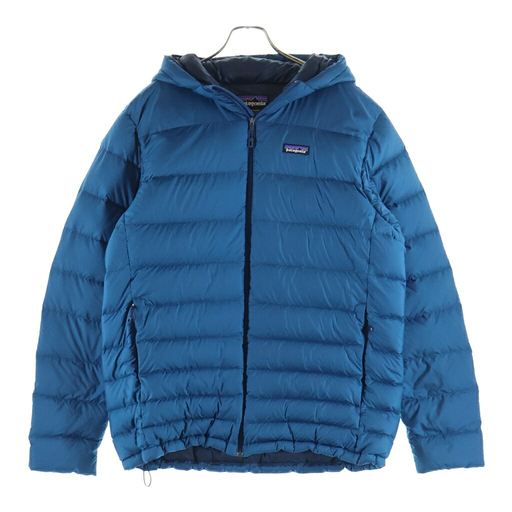 PATAGONIA(パタゴニア) サイズ:L 17AW HI-LOFT ハイロフト フーデッド ジップアップダウンジャケット ブルー 84902【中古】【程度B】【カラーブルー】【オンライン限定商品】｜ブランド買取・販売　BRING