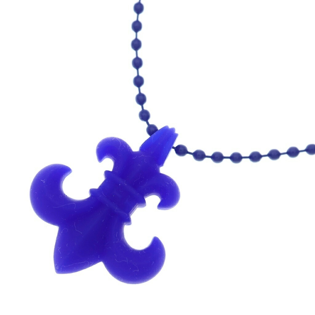 CHROME HEARTS(クロムハーツ) RUBBER BS FLUER BSフレア ラバーネックレス シリコン ブルー - ギャラ(国内レシート)【新古品/中古】【程度S】【カラーブルー】【取扱店舗BRING WASTE_NOT】｜ブランド買取・販売　BRING