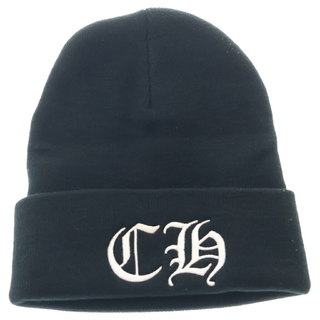 CHROME HEARTS(クロムハーツ) CH LOGO BEANIE CHロゴ 刺繍 ニット帽 ブラック【新古品/中古】【程度S】【カラーブラック】【取扱店舗渋谷】｜ブランド買取・販売　BRING