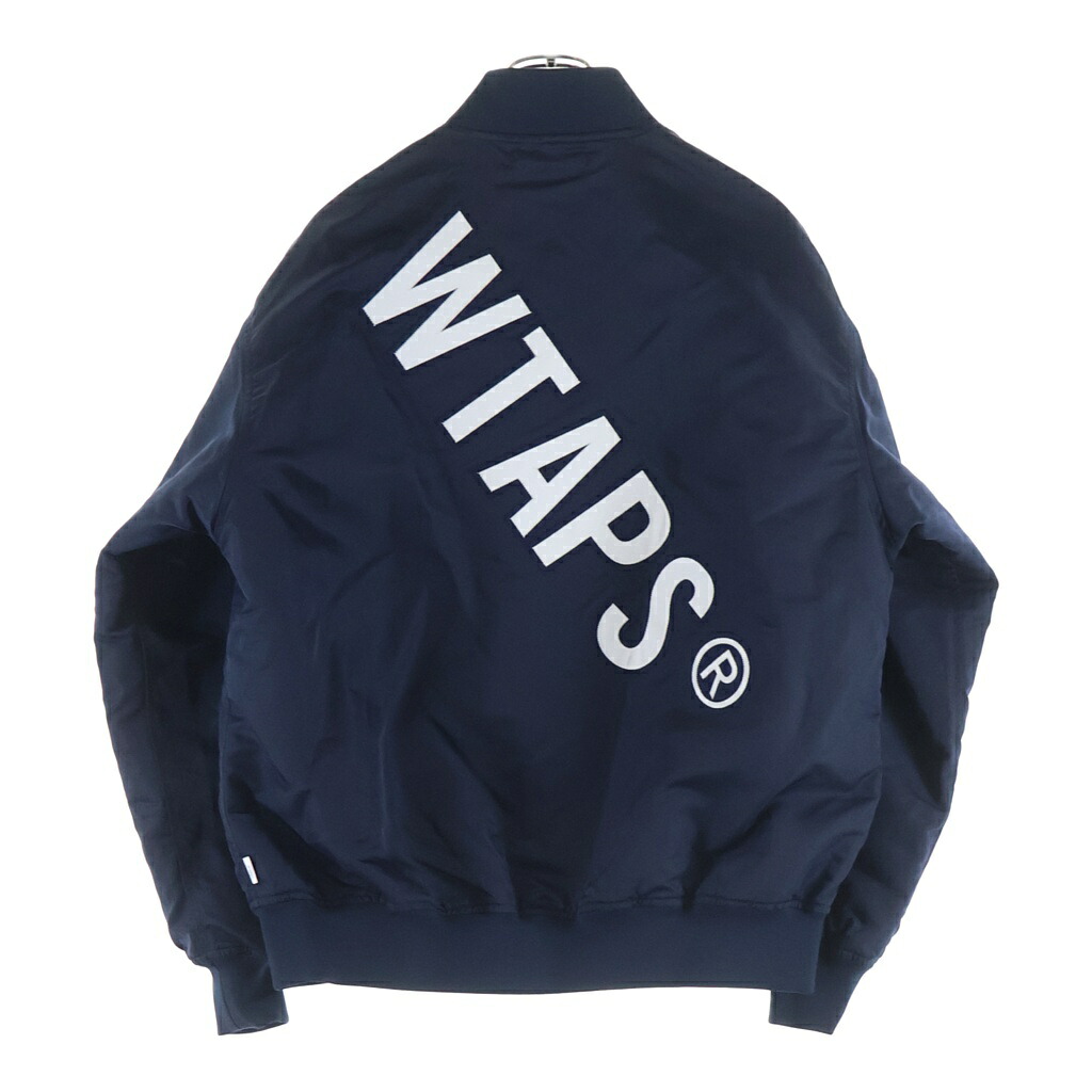 WTAPS(ダブルタップス) サイズ:3 26SS TEAM JACKET NYLON. TWILL ナイロン ツイル チーム ボンバージャケット ネイビー 261TQDT-JKM01【中古】【程度B】【カラーネイビー】【オンライン限定商品】|ブランド買取・販売 BRING
