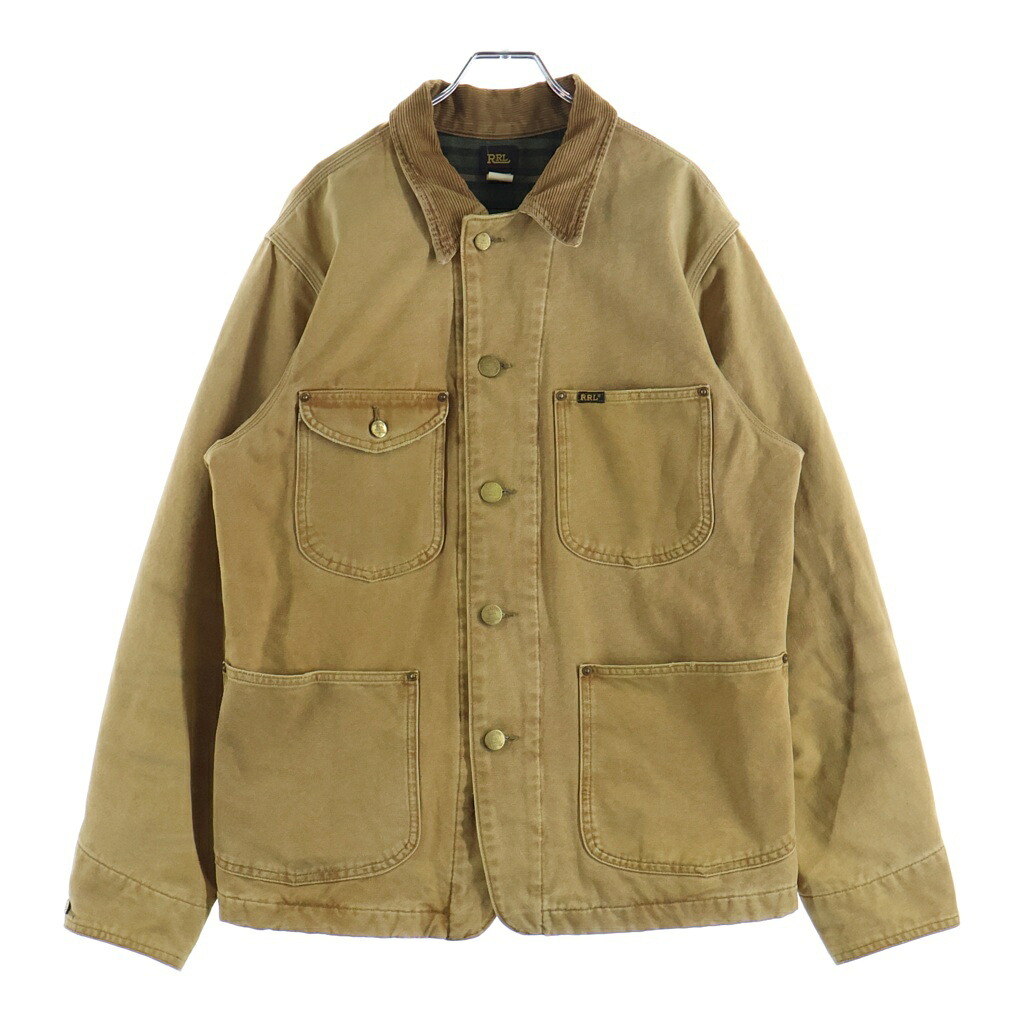 RRL(ダブルアールエル) サイズ:M コーデュロイネック ダックジャケット ブラウン #M【中古】【程度B】【カラーブラウン】【オンライン限定商品】｜ブランド買取・販売　BRING