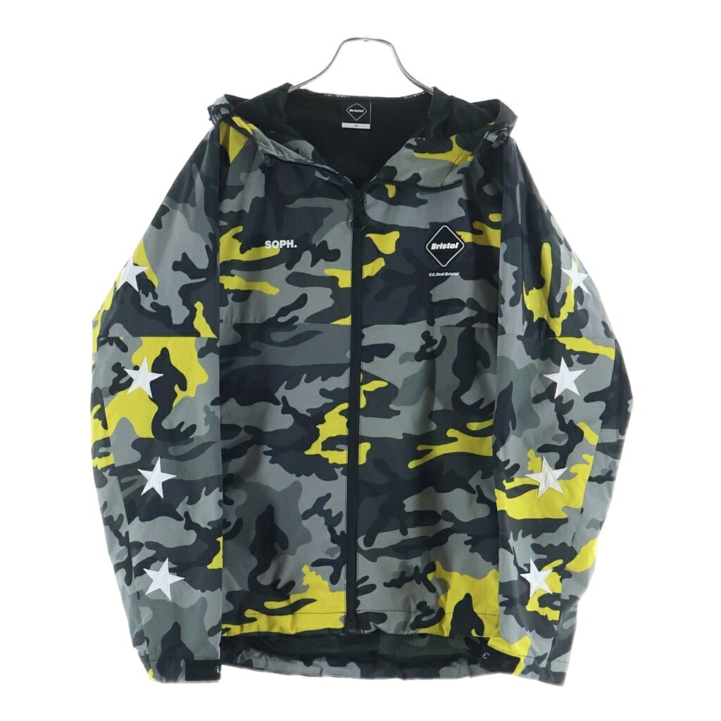 F.C.R.B.(エフシーアールビー) サイズ:M 22AW CAMOUFLAGE TEAM JACKET カモフラージュ フロントロゴ ジップアップ フーデッドチームジャケット FCRB-222000【中古】【程度A】【カラーグレー】【オンライン限定商品】|ブランド買取・販売 BRING