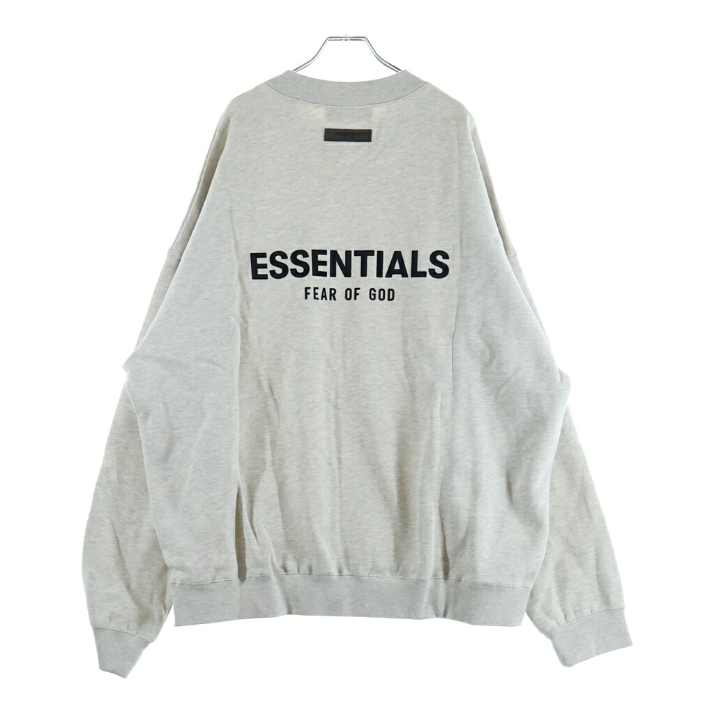 FEAR OF GOD ESSENTIALS(フィアオブゴッド エッセンシャルズ) サイズ:XXL ロゴプリントクルーネック スウェット トレーナー グレー【新古品/中古】【程度S】【カラーグレー】【取扱店舗BRING WASTE_NOT】｜ブランド買取・販売　BRING