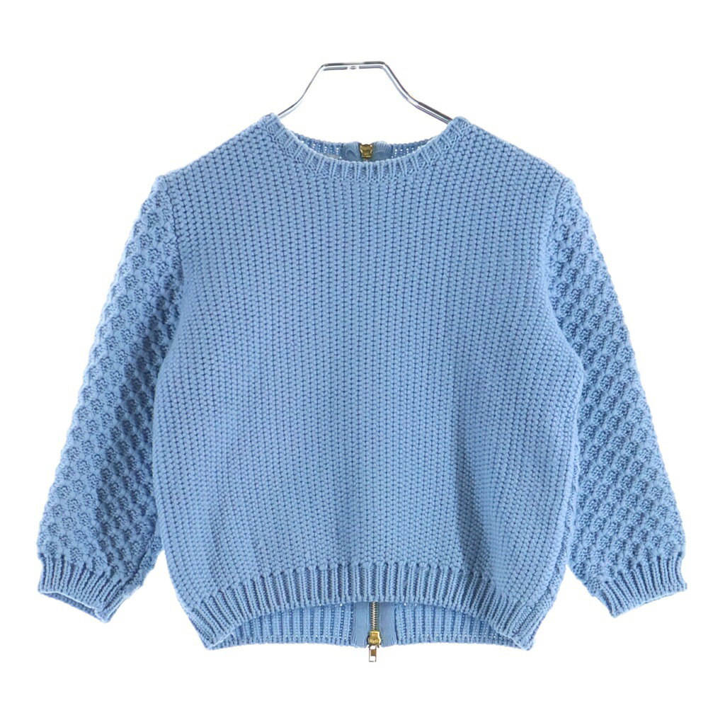 miumiu(ミュウミュウ) サイズ:36 バックジップニット ライトブルー #36【中古】【程度B】【カラーブルー】【オンライン限定商品】｜ブランド買取・販売　BRING