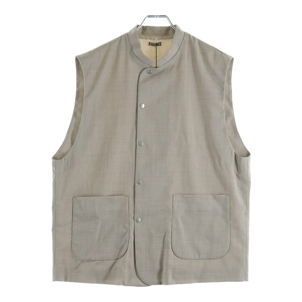 RAKINES(ラキネス) サイズ:2 DRY TROPICAL SLEEPING VEST ドライ トロピカル スリーピング ジャケット ノースリーブ ベスト ベージュ 11S24SS217V【新古品/中古】【程度S】【カラーベージュ】【オンライン限定商品】｜ブランド買取・販売　BRING