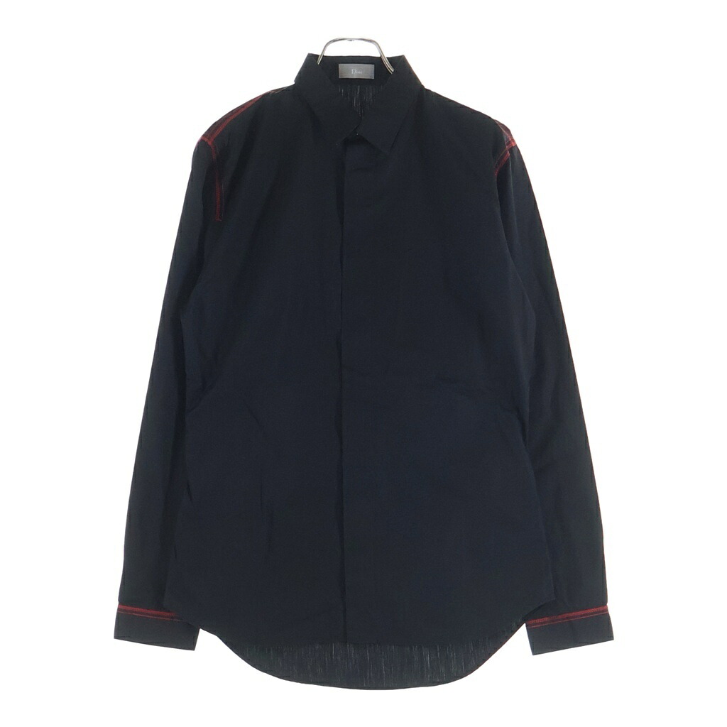 DIOR(ディオール) サイズ:38 Shirt ステッチ 長袖比翼シャツ ブラック 563C528A1581【中古】【程度A】【カラーブラック】【取扱店舗AWESOME原宿店】|ブランド買取・販売 BRING