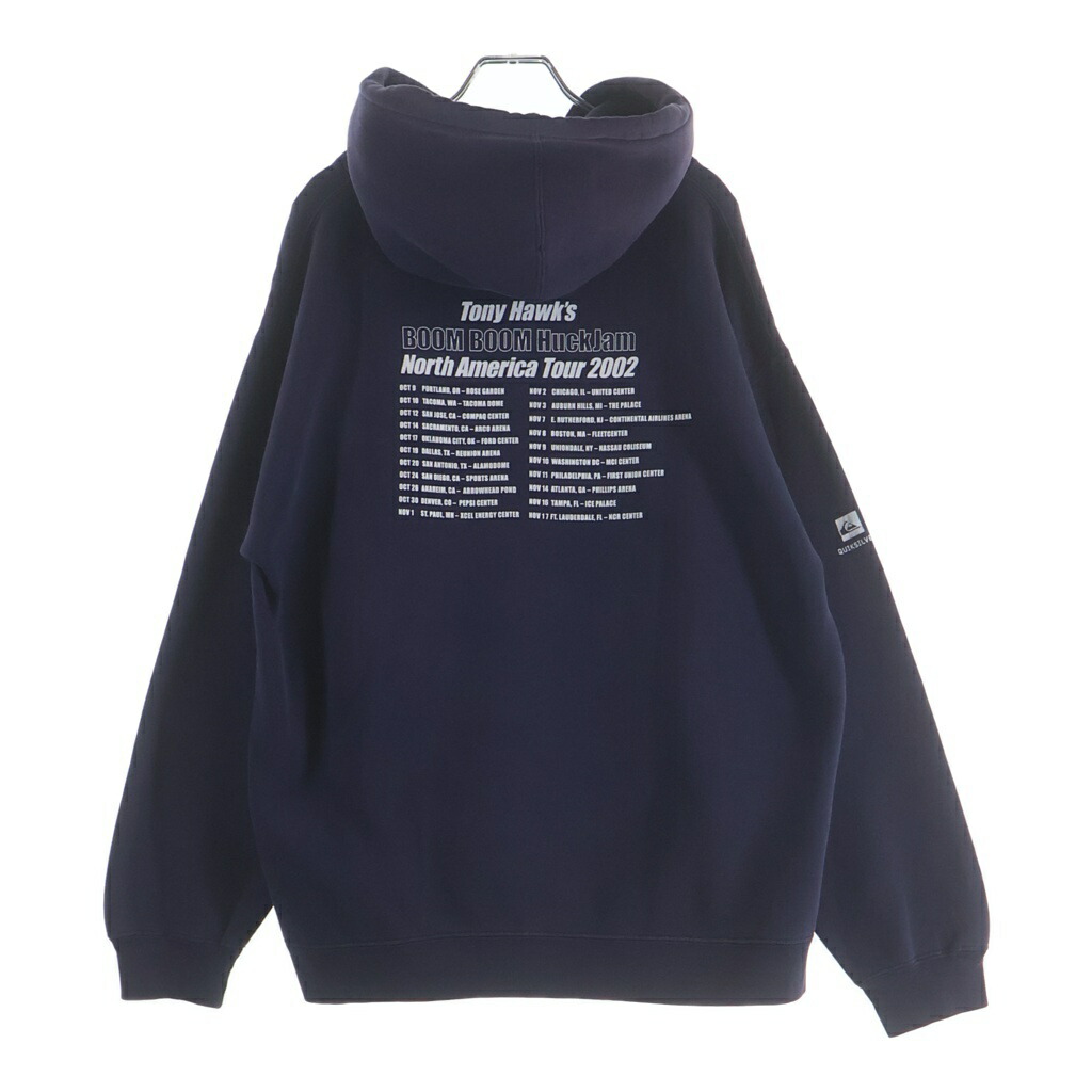 VINTAGE(ヴィンテージ) サイズ:L 00S QUIKSILVER TONY HAWKS BOOMBOOM HUCKJAM NORTH AMERICAN TOUR 2002 HOODIE クイックシルバー トニーホーク ツアー パーカー スウェットフーディーナス紺【中古】【程度B】【カラーネイビー】【取扱店舗AWESOME高円寺店】|ブランド買取・販売 BRING