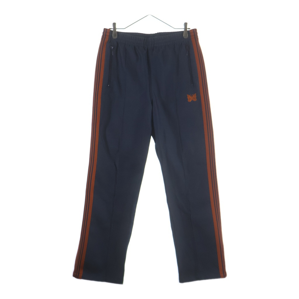 Needles(ニードルス) サイズ:M 24AW NANO universe別注 TRACK PANT ナノユニバース パピヨン刺繍 トラックパンツ ネイビー/オレンジ OT1663【中古】【程度B】【カラーネイビー】【取扱店舗BRING仙台店】｜ブランド買取・販売　BRING