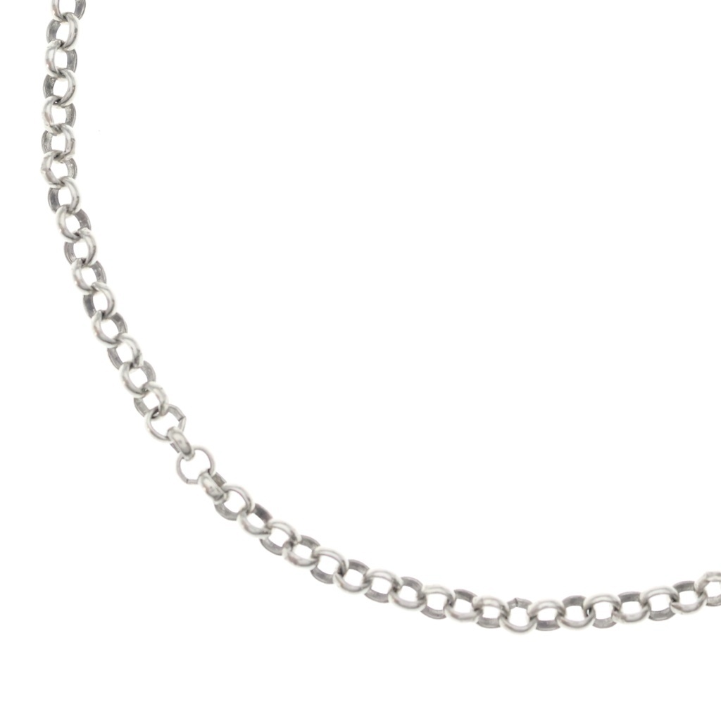 CHROME HEARTS(クロムハーツ) サイズ:18.0inch NECKCHAIN R18 ロールチェーンネックレス 18inch シルバー BCA083【中古】【程度B】【カラーシルバー】【取扱店舗BRING札幌店】｜ブランド買取・販売　BRING