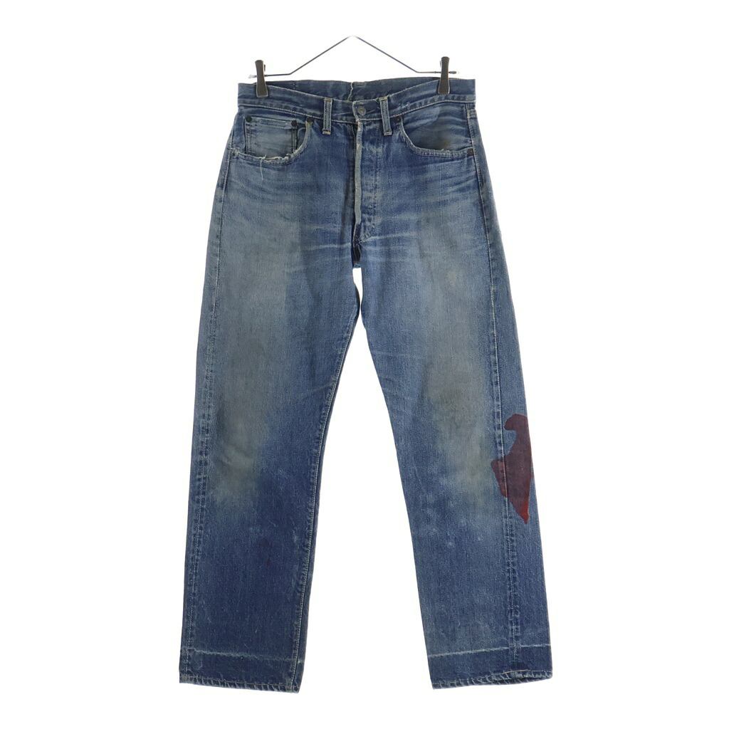 Levi's(リーバイス) サイズ:実寸W30/L28 60s VINTAGE ヴィンテージ 501XX BIG E ギャラ無し ボタン裏刻印J Vステッチ 足長R デニムパンツ インディゴ【中古】【程度B】【カラーブルー】【取扱店舗AWESOME高円寺店】|ブランド買取・販売 BRING