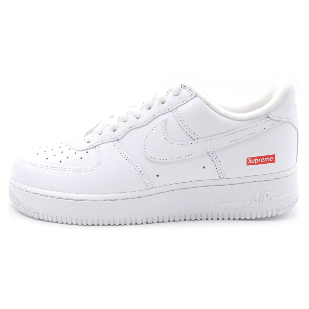 NIKE(ナイキ) サイズ:26.5cm &times;SUPREME AIR FORCE 1 LOW SP シュプリーム エアフォース 1 レザーローカットスニーカー ホワイト US8.5/26.5cm CU9225-100【新古品/中古】【程度S】【カラーホワイト】【オンライン限定商品】｜ブランド買取・販売　BRING