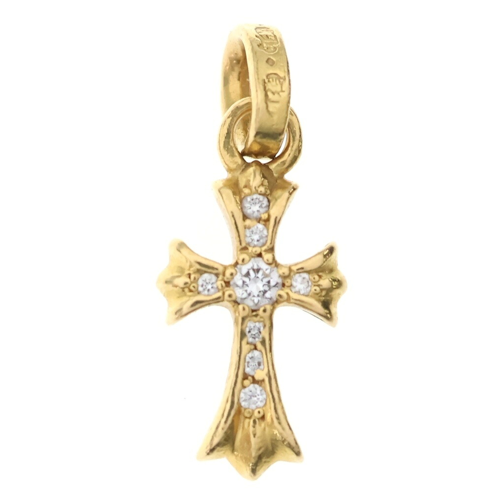 CHROME HEARTS(クロムハーツ) 22K CRS BBYFAT P/DIA ベイビーファットクロス PAVEダイヤ ペンダントトップ ゴールド BCA035【中古】【程度B】【カラーゴールド】【取扱店舗OneStyle名古屋パルコ店】｜ブランド買取・販売　BRING