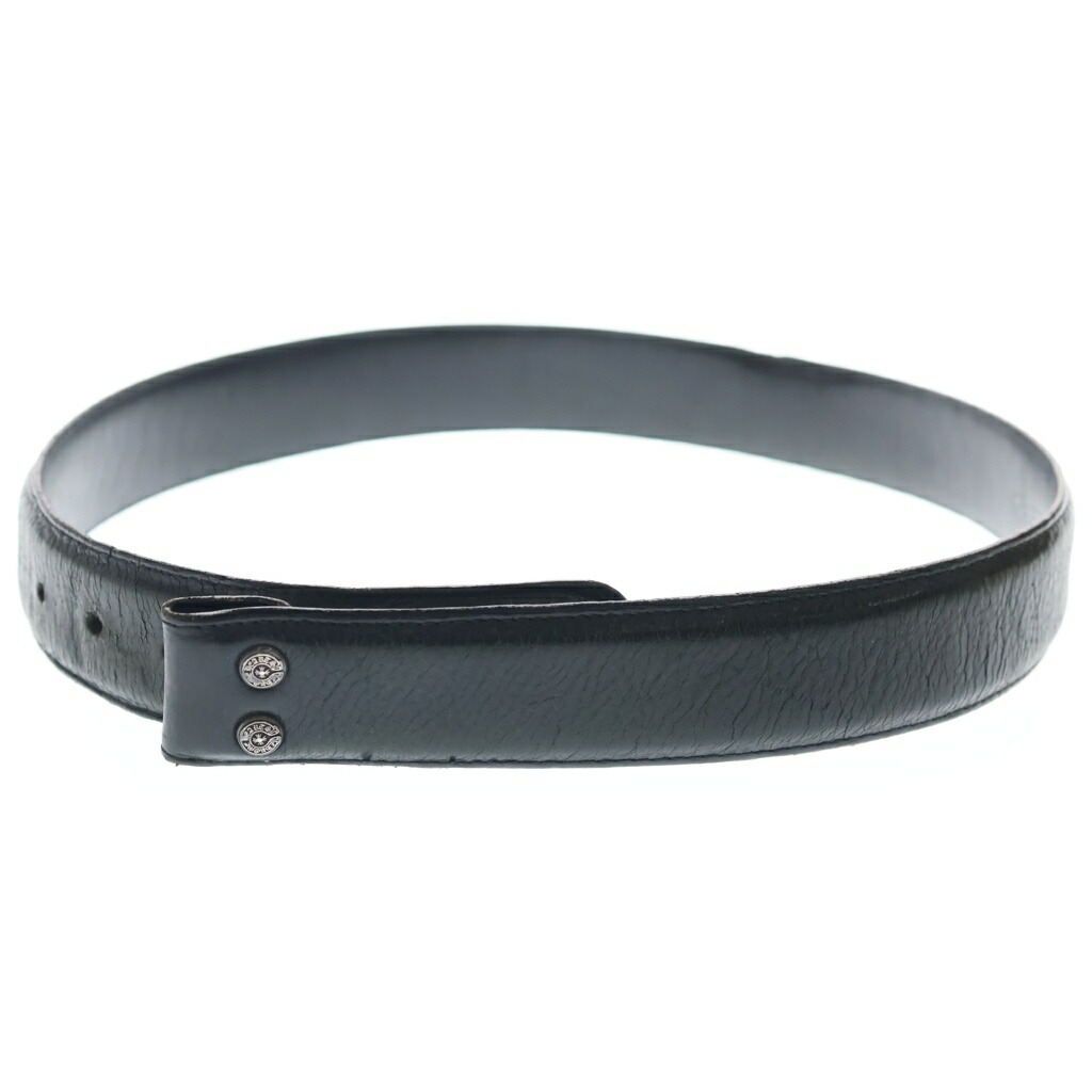 CHROME HEARTS(クロムハーツ) サイズ:30 1.5 STRAP 1.5インチ ホースシューリベッツ レザーベルトストラップ ブラック【中古】【程度B】【カラーブラック】【取扱店舗OneStyle新宿店】｜ブランド買取・販売　BRING