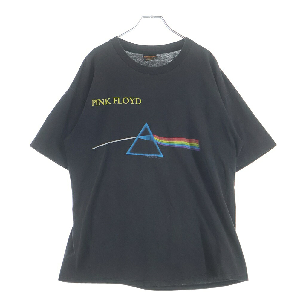 VINTAGE(ヴィンテージ) サイズ:XL 90S PINK FLOYD DARK SIDE OF THE MOON ピンクフロイド 狂気 両面プリント半袖カットソーTシャツ ブラック【中古】【程度B】【カラーブラック】【取扱店舗AWESOME高円寺店】｜ブランド買取・販売　BRING