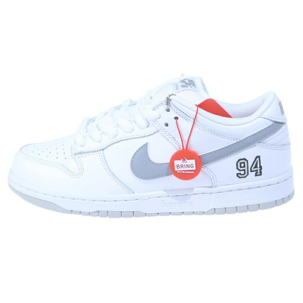 NIKE(ナイキ) サイズ:28.0cm 25AW &times;SUPREME DUNK LOW OG QS REFLECTIVE GREY シュプリーム リフレクティブ ダンク ローカットスニーカー ホワイト/グレー US10/28cm HQ8487-100【新古品/中古】【程度S】【カラーホワイト】【取扱店舗BRING横浜ビブレ店】｜ブランド買取・販売　BRING