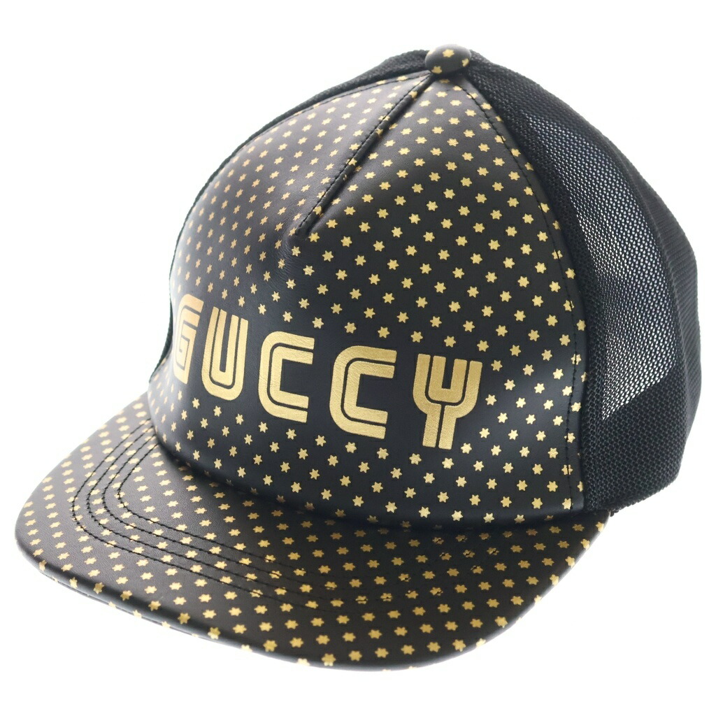 GUCCI(グッチ) サイズ:L ×SEGA GUCCY MESH BASEBALL CAP セガ ロゴプリント メッシュ ベースボールキャップ 帽子 ブラック/ゴールド 426887 4HD68【新古品/中古】【程度S】【カラーブラック】【取扱店舗渋谷】|ブランド買取・販売 BRING