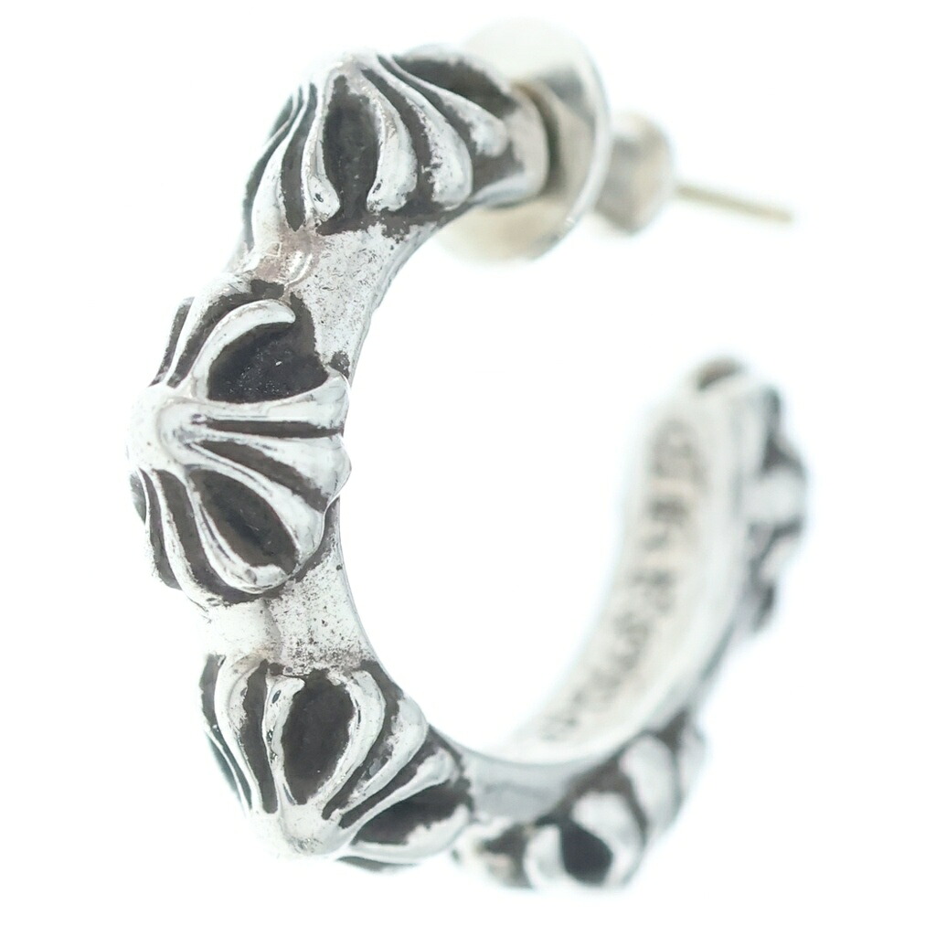 CHROME HEARTS(クロムハーツ) HOOP CROSS クロスバンド フープピアス シルバー BCA100【中古】【程度B】【カラーシルバー】【取扱店舗OneStyle名古屋パルコ店】｜ブランド買取・販売　BRING