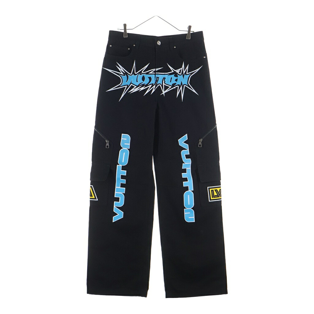 LOUIS VUITTON(ルイヴィトン) サイズ:30 23AW RACING URBAN DENIM PANTS RM232M Z78 HPD10W レーシングアーバンデニムパンツ ブラック【中古】【程度A】【カラーブラック】【取扱店舗原宿】｜ブランド買取・販売　BRING