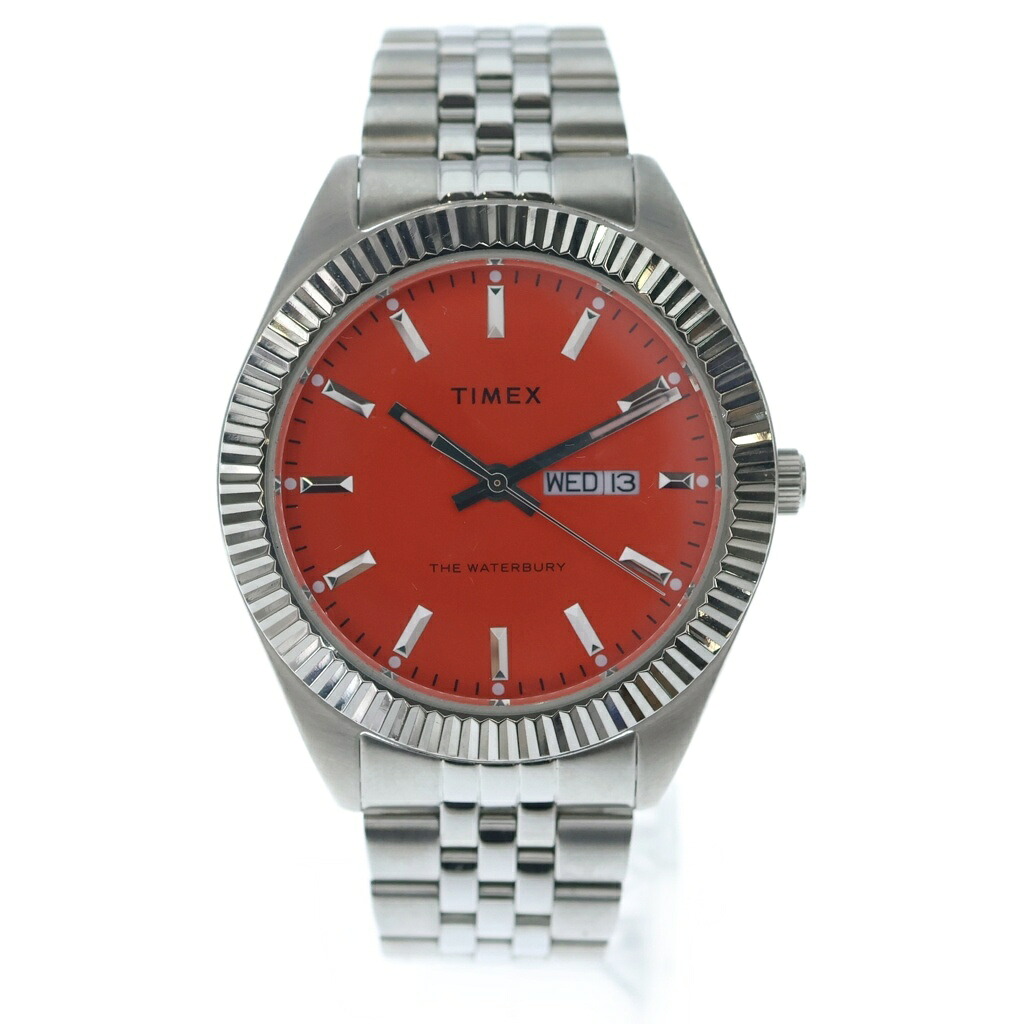 TIMEX(タイメックス) Waterbury Legacy ウォーターベリー レガシー オレンジ/シルバー TW2V17900【中古】【程度A】【カラーオレンジ】【取扱店舗BRING THRIFT CLOSET あべの店】｜ブランド買取・販売　BRING