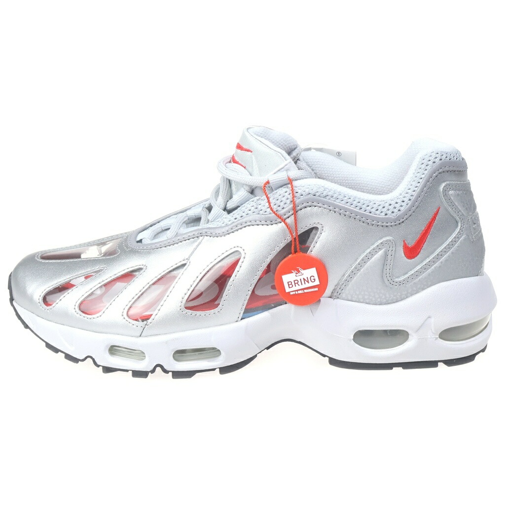 NIKE(ナイキ) サイズ:27.5cm &times;SUPREME AIR MAX 96 CV7652-001 シュプリーム エアマックス 96 ローカットスニーカー US9.5/27.5cm シルバー【新古品/中古】【程度S】【カラーシルバー】【取扱店舗BRING仙台店】｜ブランド買取・販売　BRING