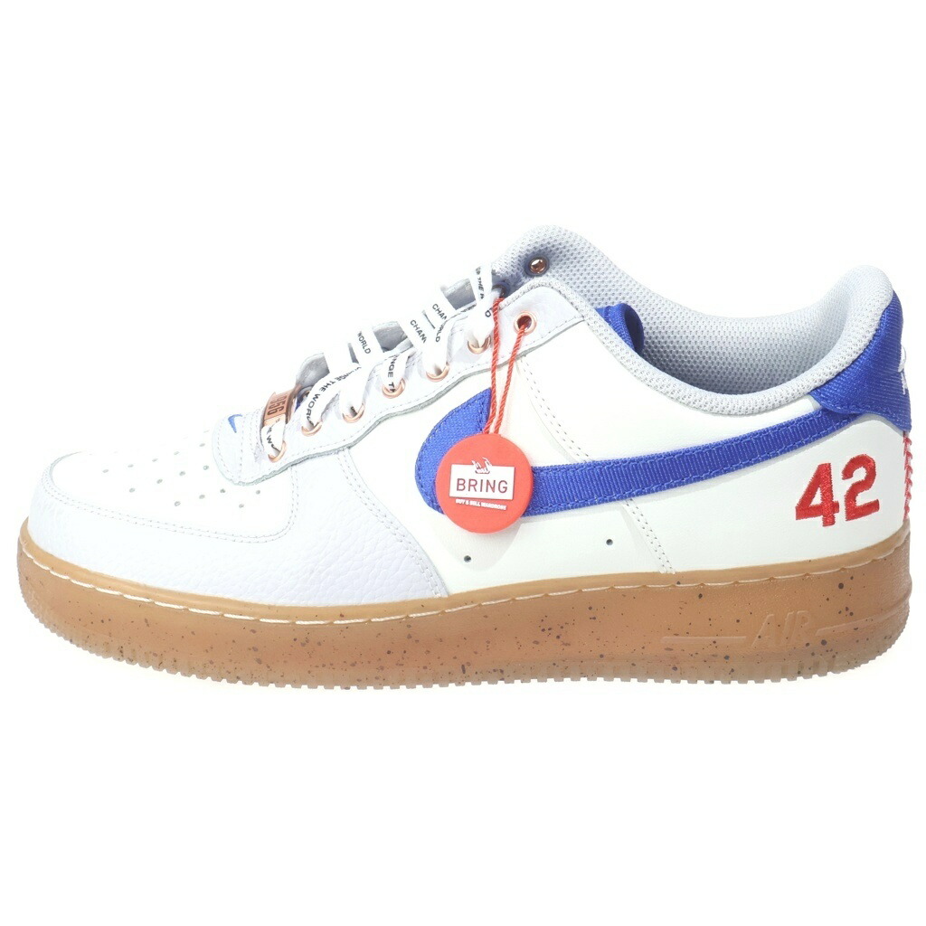 NIKE(ナイキ) サイズ:28.0cm AIR FORCE 1 LOW JACKIE ROBINSON エアフォース1 ジャッキーロビンソン ローカットスニーカー ブルー/ホワイト US10/28cm FN1868-100【中古】【程度A】【カラーブルー】【取扱店舗BRING KICKS】|ブランド買取・販売 BRING