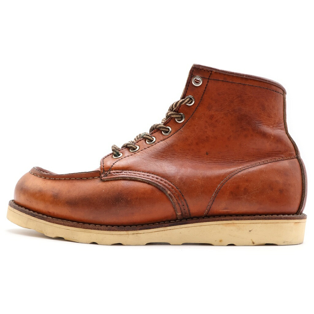 RED WING(レッド ウイング) サイズ:8 1/2 E 90S VIINTAGE 875 IRISH SETTER ヴィンテージ アイリッシュセッター 半円犬タグ 6インチ クラシックモックブーツ ブラウン【中古】【程度B】【カラーブラウン】【取扱店舗AWESOME高円寺店】|ブランド買取・販売 BRING