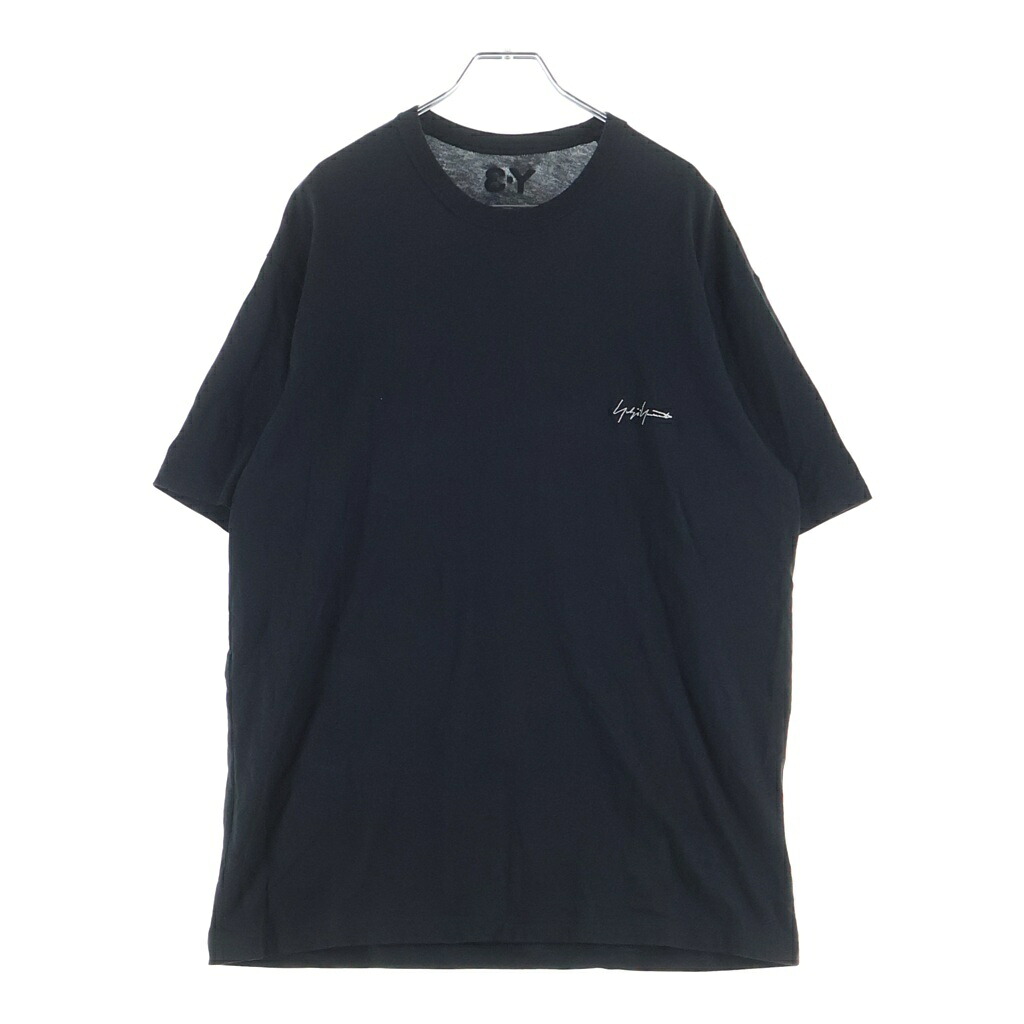 Y-3(ワイスリー) サイズ:L KURO SHORT SLEEVE T ロゴ刺繍 クルーネック半袖Tシャツカットソー ブラック【中古】【程度A】【カラーブラック】【取扱店舗BRING京都河原町店】｜ブランド買取・販売　BRING 8,507円