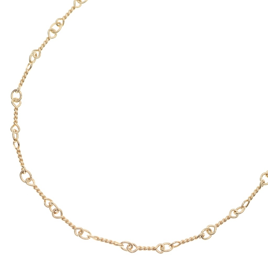 CHROME HEARTS(クロムハーツ) サイズ:20.0inch 22K NECKCHAIN T20 ツイストチェーンネックレス 20inch ゴールド BCA015【新古品/中古】【程度S】【カラーゴールド】【取扱店舗BRING大宮店】｜ブランド買取・販売　BRING