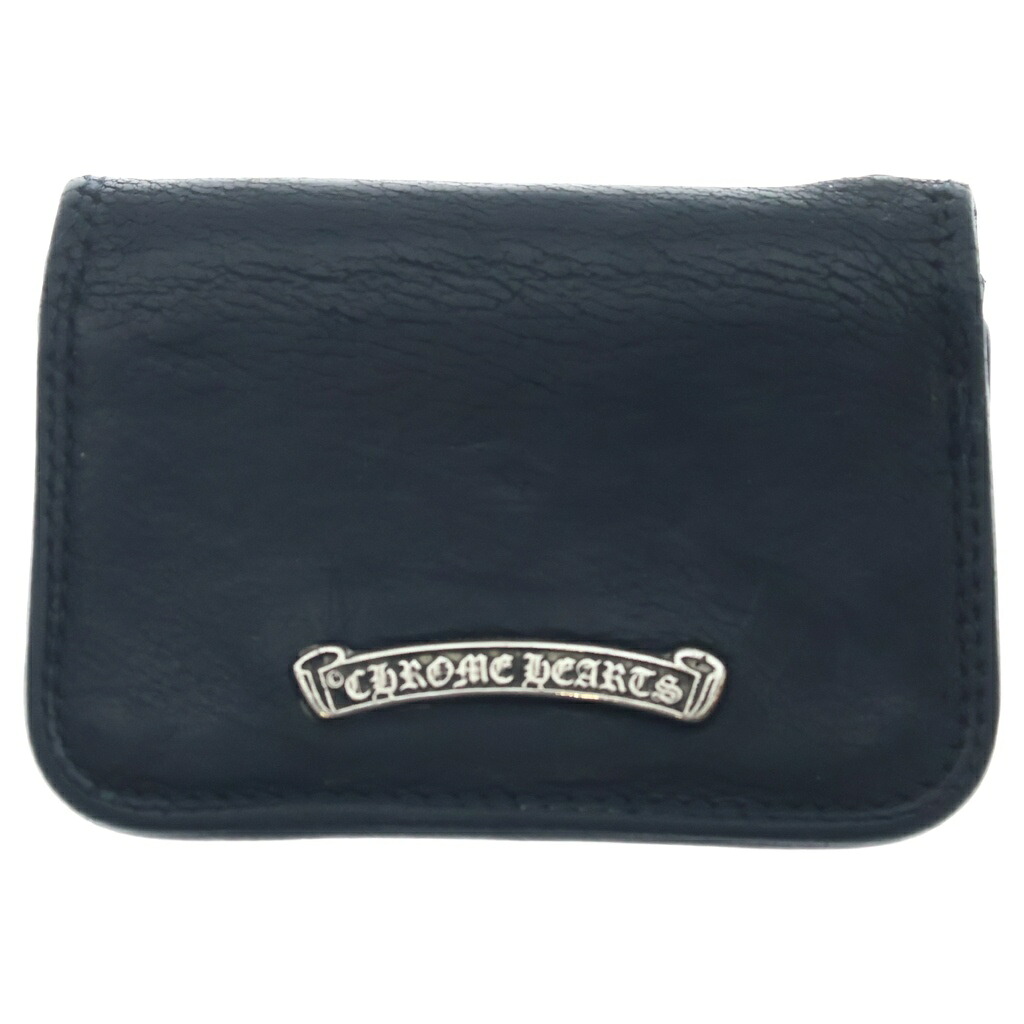 CHROME HEARTS(クロムハーツ) CARD CASE グロメット付き レザーカードケース ブラック【中古】【程度B】【カラーブラック】【取扱店舗BRINGアメリカ村店】｜ブランド買取・販売　BRING