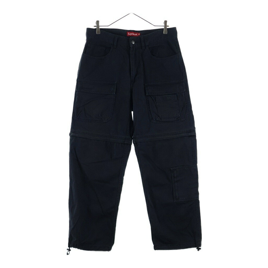 SUPREME(シュプリーム) サイズ:32 26SS Zip Off Utility Pant ユーティリティ カーゴパンツ ブラック【中古】【程度B】【カラーブラック】【取扱店舗BRINGアメリカ村店】|ブランド買取・販売 BRING