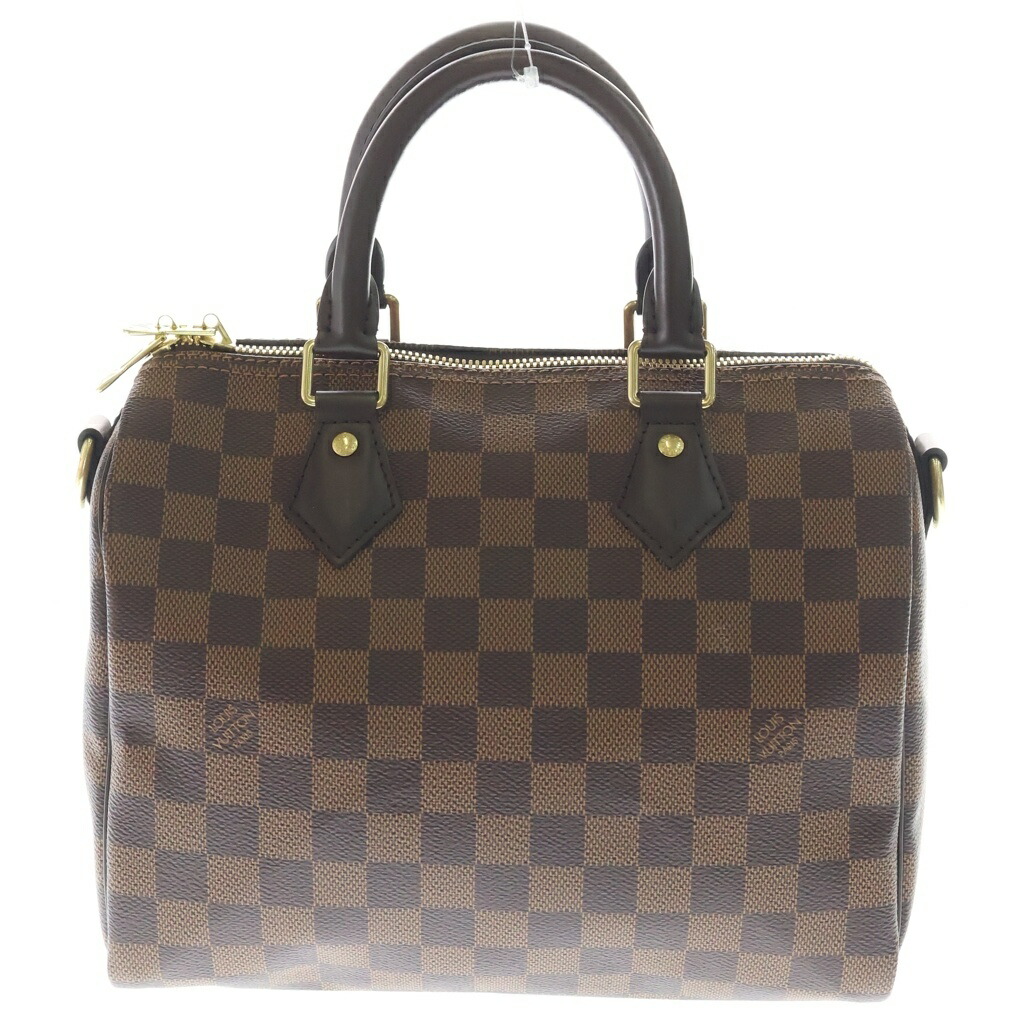 LOUIS VUITTON(ルイヴィトン) ダミエ スピーディーバンドリエール25 PVC レザー 2WAY ショルダーバッグ ハンドバッグ ボストンバッグ ICタイプ N41368 ブラウン【中古】【程度A】【カラーブラウン】【取扱店舗BRING心斎橋店】｜ブランド買取・販売　BRING