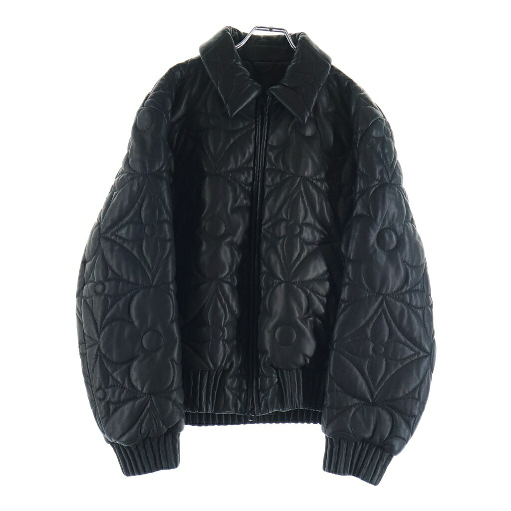 LOUIS VUITTON(ルイヴィトン) サイズ:50 23SS ビッグモノグラムラムスキンレザージャケット RM231Q ET7 HLL55E【中古】【程度A】【カラーブラック】【取扱店舗BRING心斎橋店】|ブランド買取・販売 BRING