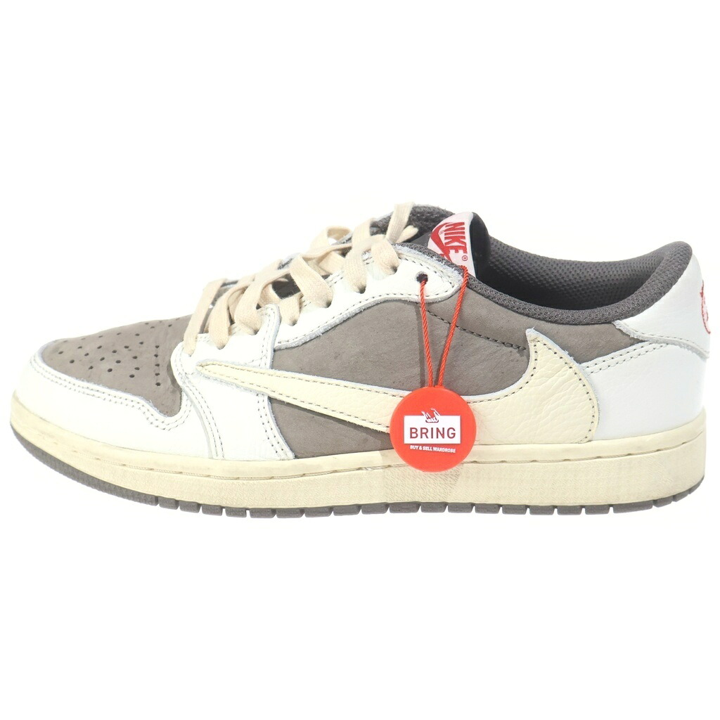 NIKE(ナイキ) サイズ:25.0cm &times;TRAVIS SCOTT AIR JORDAN 1 LOW REVERSE MOCHA トラヴィススコット エアジョーダン1 リバースモカ ローカットスニーカー US7/25.0cm DM7866-162【中古】【程度B】【カラーブラウン】【取扱店舗BRING KICKS】｜ブランド買取・販売　BRING
