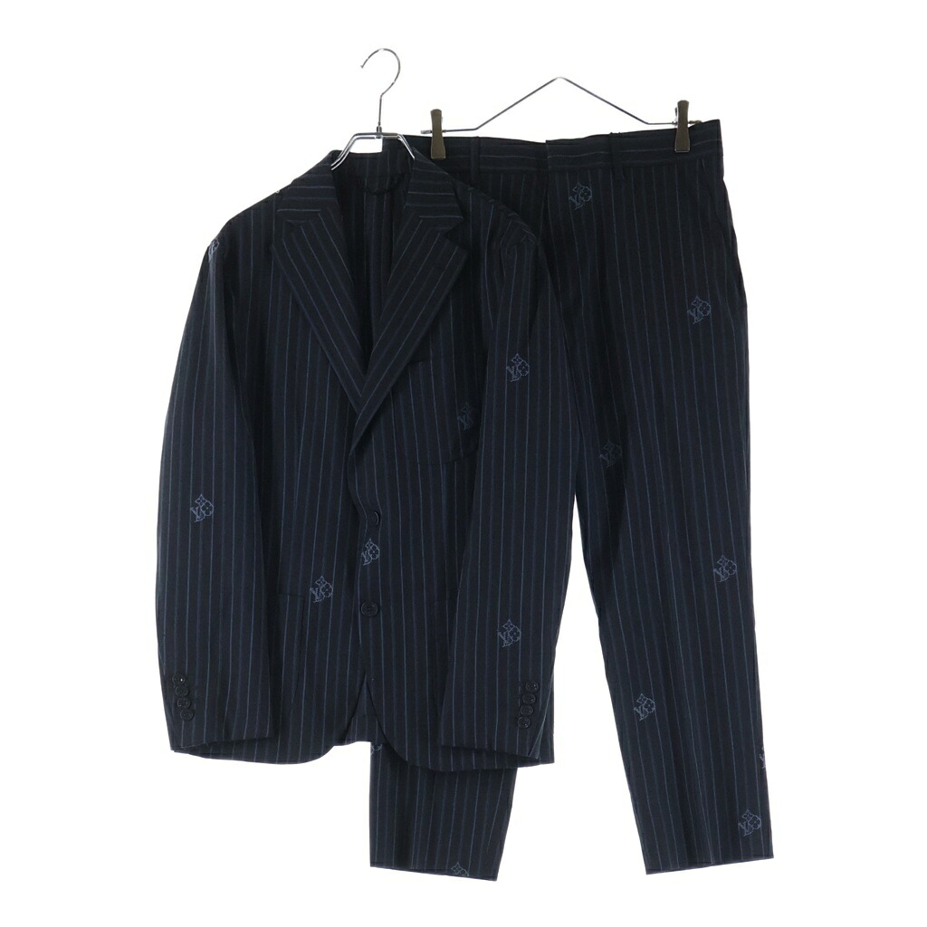 LOUIS VUITTON(ルイヴィトン) サイズ:46/38 23SS NAPOLITANA ナポリターナ シングルテーラードジャケット スラックスパンツ セットアップ RM231M MV4 HOFJ2E/RM231M MV4 HOFP9W【新古品/中古】【程度S】【カラーネイビー】【取扱店舗BRING有楽町マルイ店】｜ブランド買取・販売　BRING