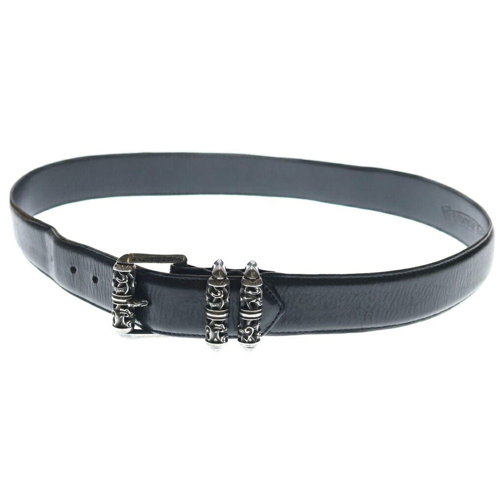 CHROME HEARTS(クロムハーツ) サイズ:32 CELTIC ROLLER 3PC1.5inch 3PCローラーバックル レザーベルト シルバー【中古】【程度B】【カラーシルバー】【取扱店舗OneStyle原宿店】｜ブランド買取・販売　BRING 305,663円