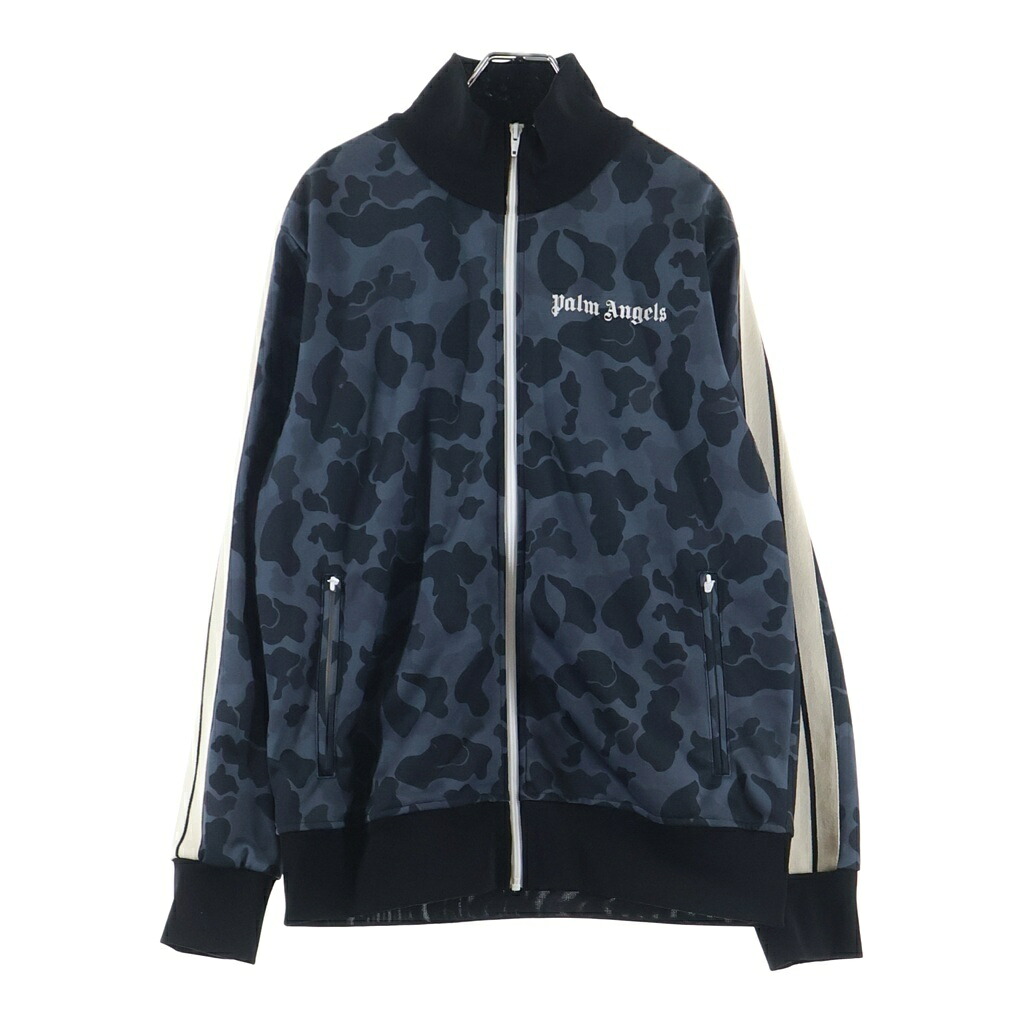 Palm Angels(パームエンジェルス) サイズ:XL Night Camo Track Jacket ナイトカモ トラックジャケット ブラック PMBD001F21FAB004【中古】【程度B】【カラーブラック】【取扱店舗BRING仙台店】｜ブランド買取・販売　BRING