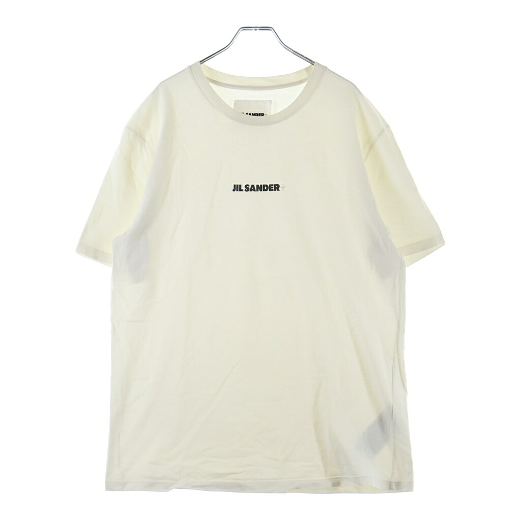 JIL SANDER +(ジルサンダープラス) サイズ:L 24SS T-Shirt ロゴプリント 半袖Tシャツ ホワイト J47GC0122 J20103【中古】【程度A】【カラーホワイト】【取扱店舗BRING梅田茶屋町店】｜ブランド買取・販売　BRING