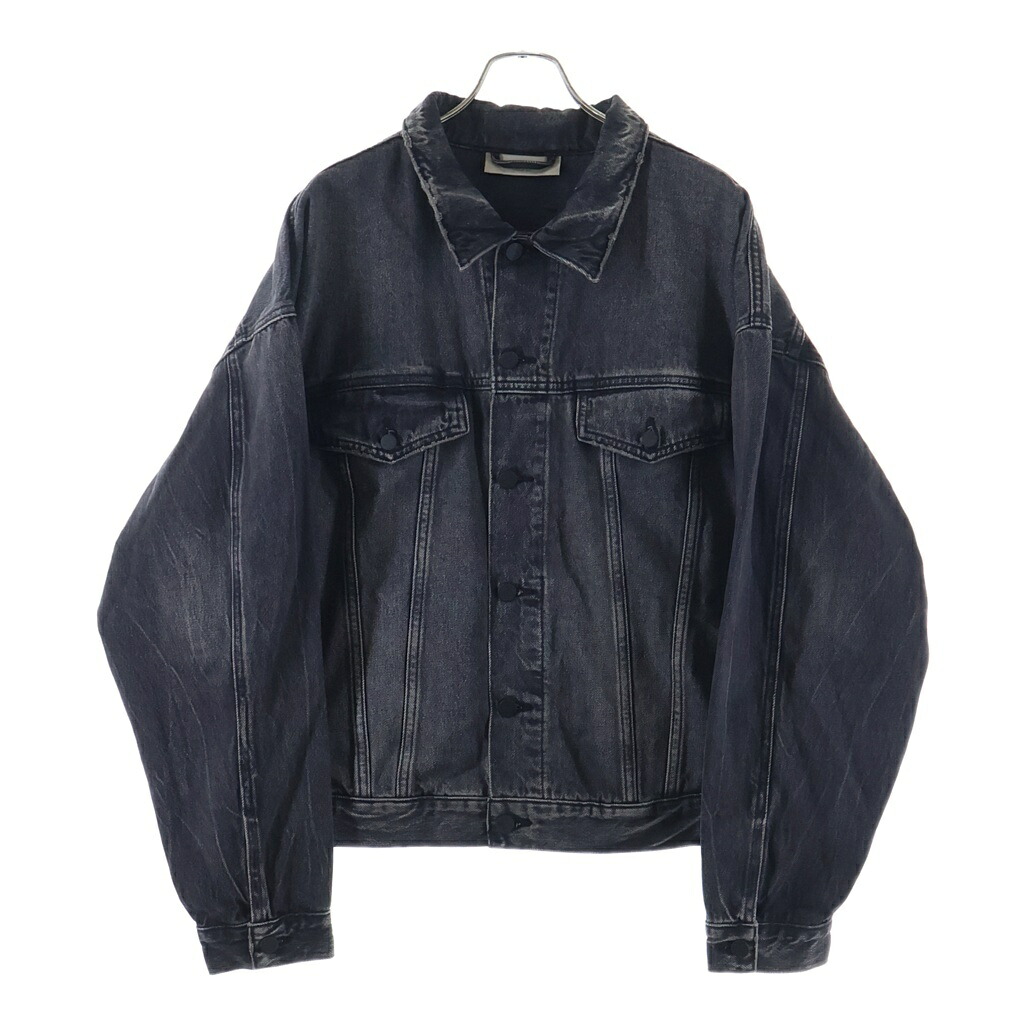 FEAR OF GOD ESSENTIALS(フィアオブゴッド エッセンシャルズ) サイズ:S 22SS ボタンフライデニムジャケット ブラック 202BT212041F【中古】【程度B】【カラーブラック】【取扱店舗BRING WASTE_NOT】|ブランド買取・販売 BRING